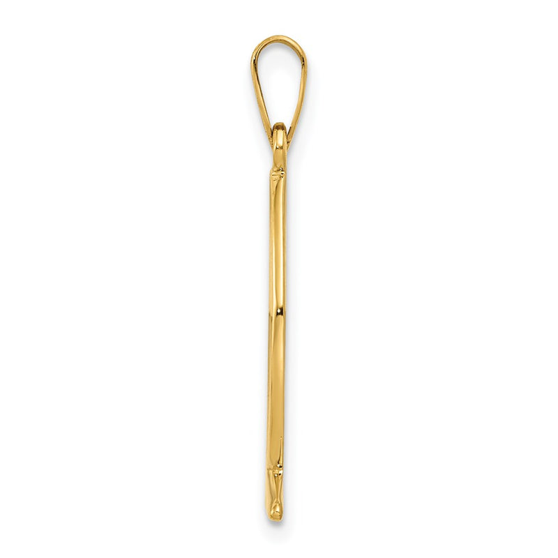 14k Yellow Gold Ichthus Fish Charm