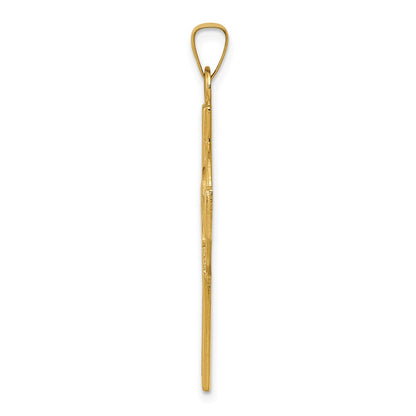 14k Yellow Gold Celtic Cross Charm