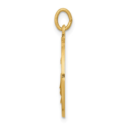 14k Yellow Gold Saint Elizabeth Seton Medal Pendant