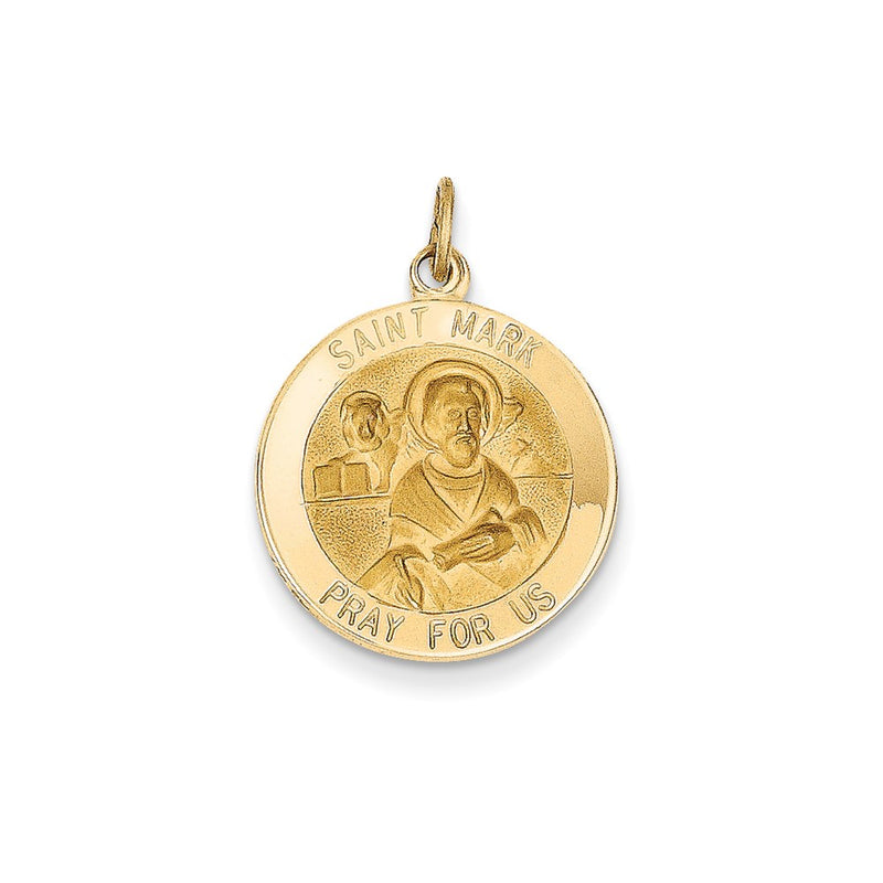 14k Yellow Gold Saint Mark Medal Pendant