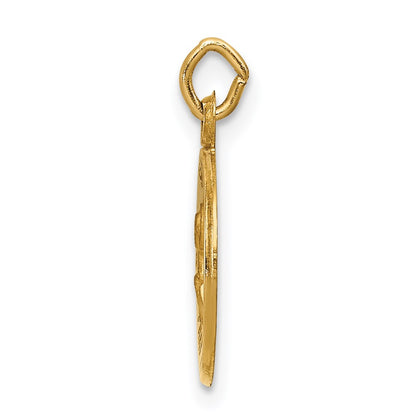 14k Yellow Gold Saint Peter Medal Charm