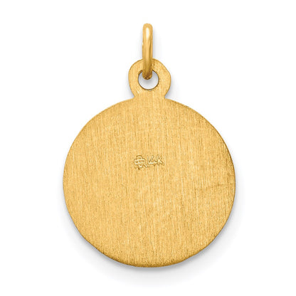 14k Yellow Gold Saint Peter Medal Charm