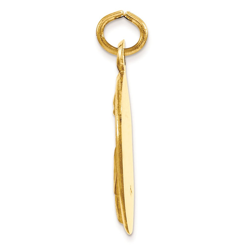 14k Yellow Gold Pope John Paul II Medal Charm
