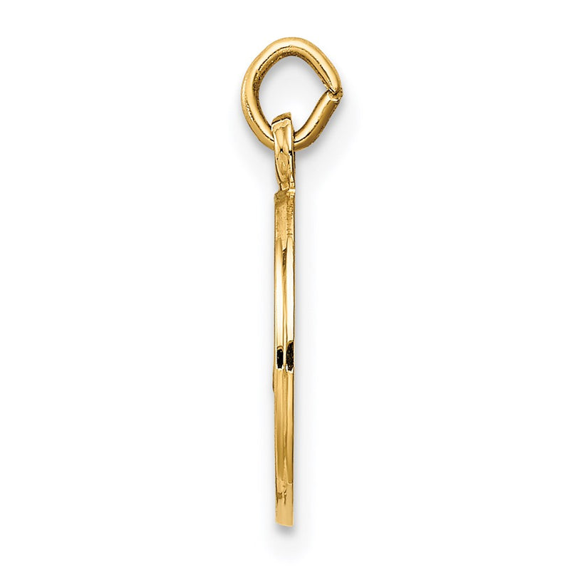 14k Yellow Gold Caridad Del Cobre Medal Charm