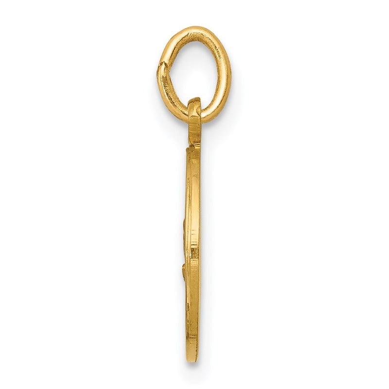 14k Yellow Gold Our Lady of Fatima Medal Charm