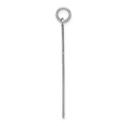 14k White Gold Laser Designed Cross Pendant