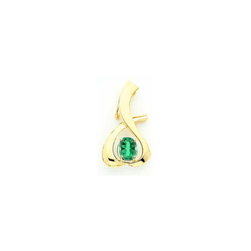 14k Yellow Gold 10x8mm Oval Mount St. Helens slide