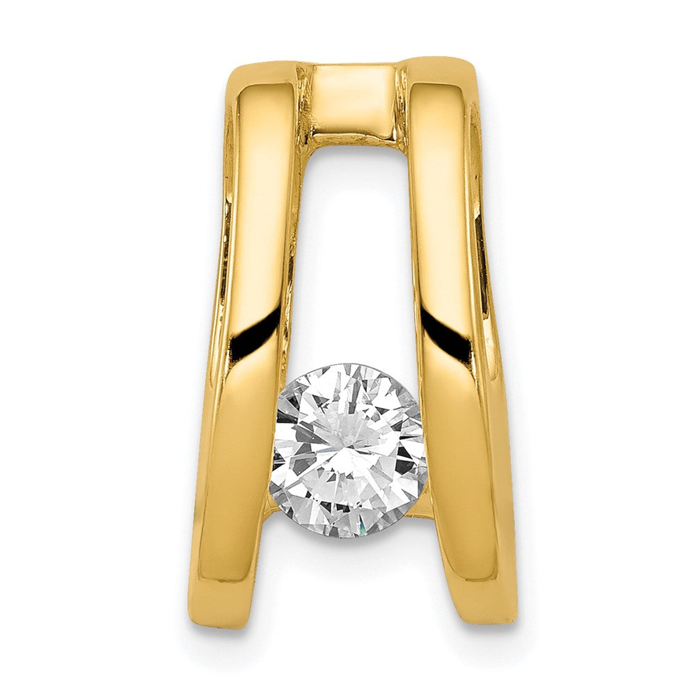 14k AAA 5.25mm Diamond Slide