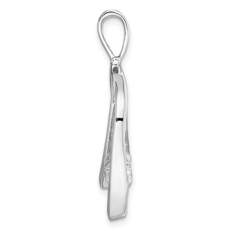 14k White Gold Holds 1 4mm stone  AAA Diamond Slide