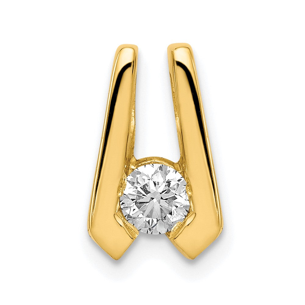 14k Yellow Gold VS 4mm Diamond Slide