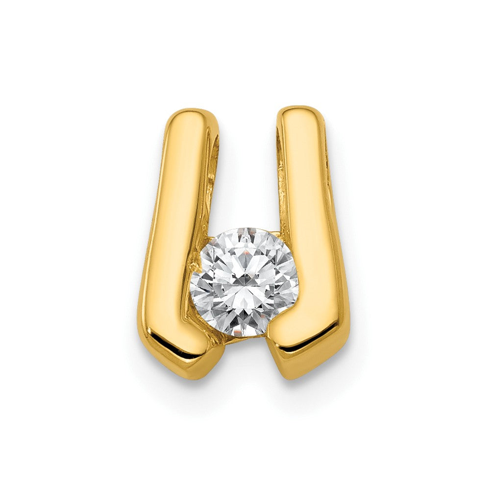 14k VS 3.75mm Diamond Slide