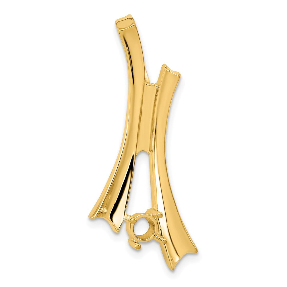 14k Holds 1 4mm Stone  A Diamond Slide