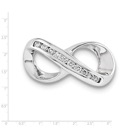 14k White Gold A Diamond slide
