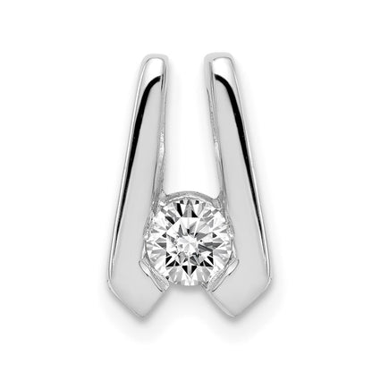 14k White Gold A 4mm Diamond Slide