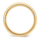 Solid 10K Yellow Gold Two-Tone 6mm Domed Size 12 Wedding Men's/Women's Wedding Band Ring