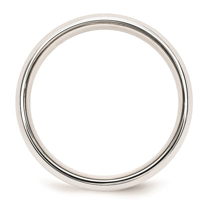 Solid 10K Yellow Gold Two-Tone 5mm Domed Size 8 Wedding Men's/Women's Wedding Band Ring