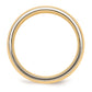 Solid 18K Yellow Gold Two-Tone 6mm Domed Size 6 Wedding Men's/Women's Wedding Band Ring