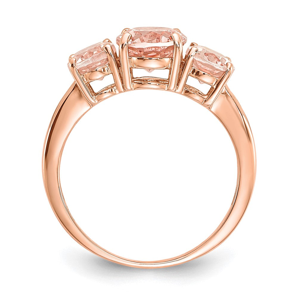 14k Rose Gold Morganite Ring