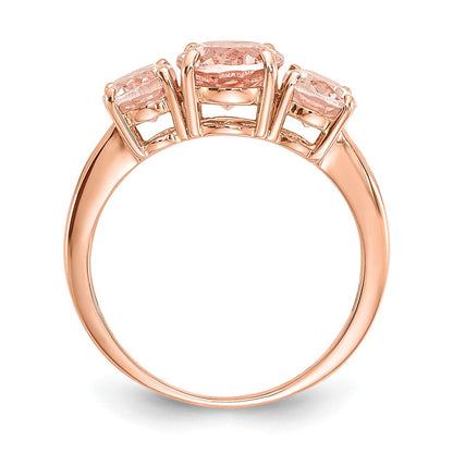 14k Rose Gold Morganite Ring