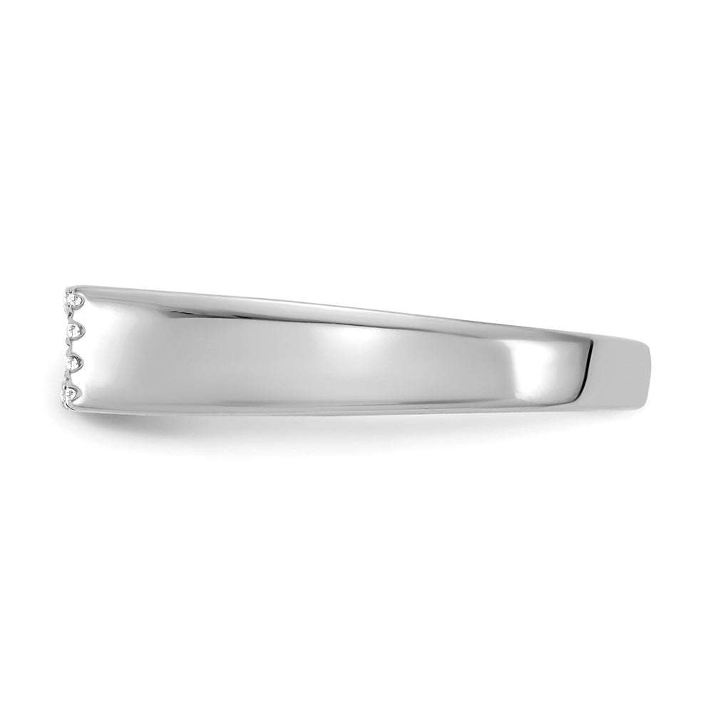 14k White Gold Polished Diamond Ring