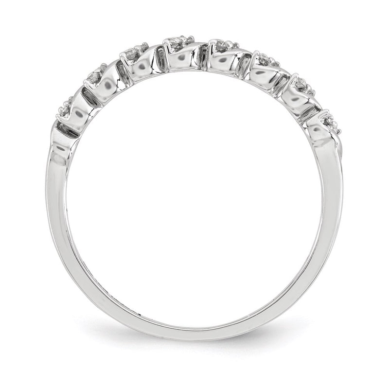 14k White Gold Real Diamond Ring