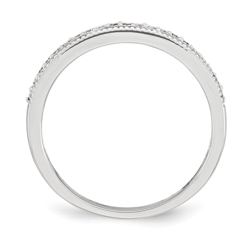 14K White Gold Real Diamond Ring