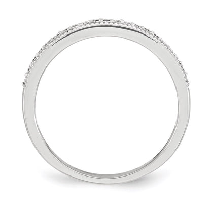 14K White Gold Real Diamond Ring