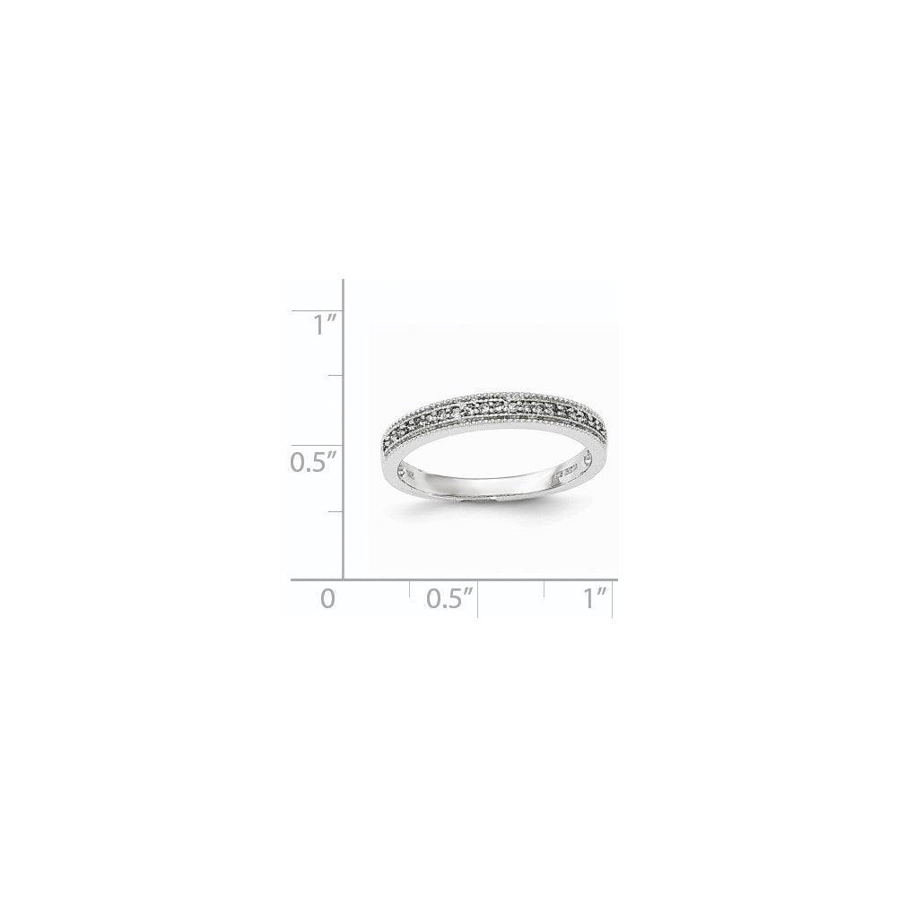 14K White Gold Real Diamond Ring