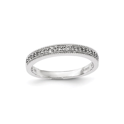 14K White Gold Real Diamond Ring
