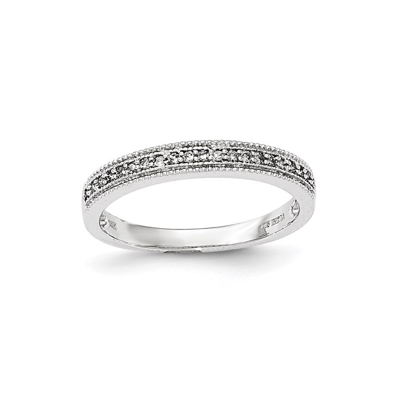 14K White Gold Real Diamond Ring