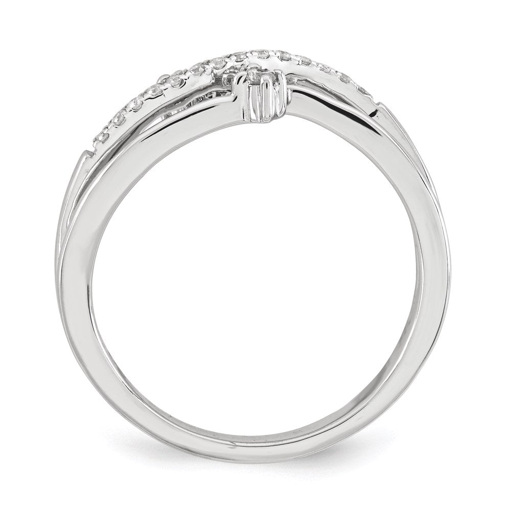 14K White Gold Real Diamond Ring