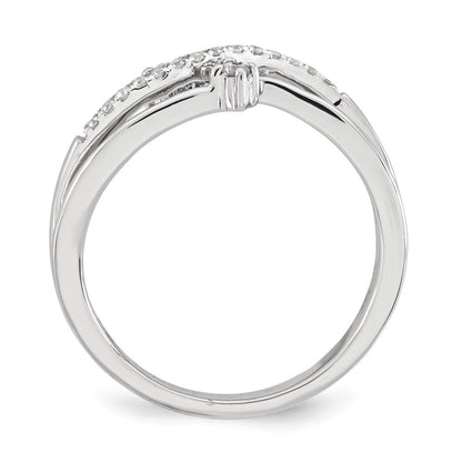 14K White Gold Real Diamond Ring