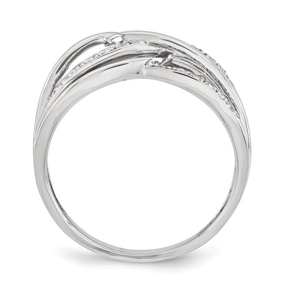 14K White Gold Real Diamond Ring