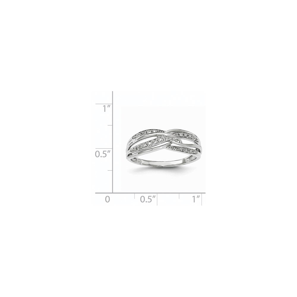 14K White Gold Real Diamond Ring