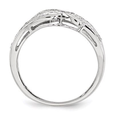 14K White Gold Real Diamond Ring