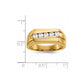 14k Yellow Gold Real Diamond Men's Ring