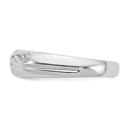 14k White Gold Real Diamond Men's Ring