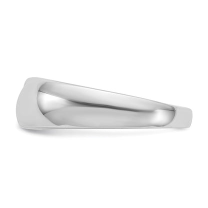 14k White Gold Real Diamond Men's Ring