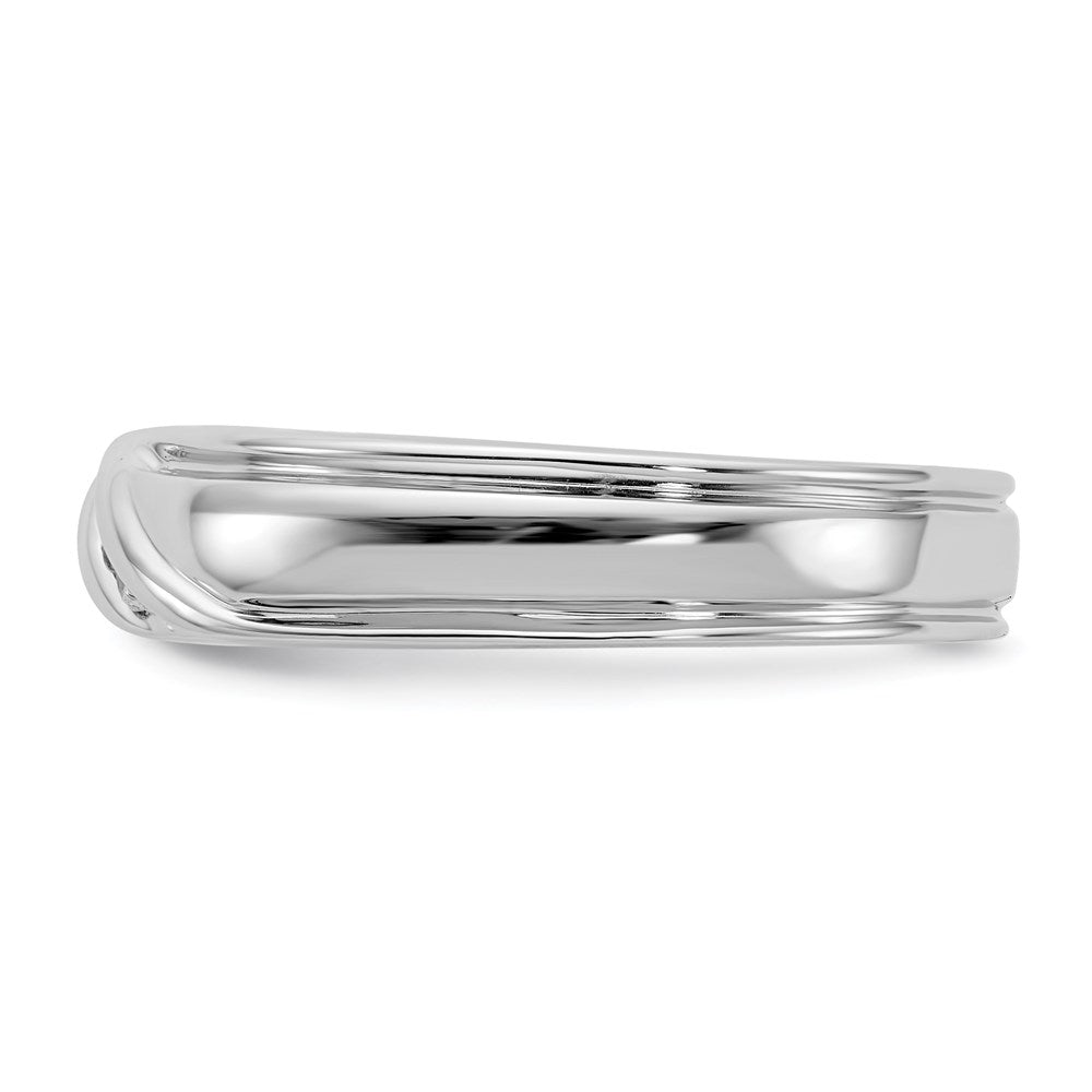 14k White Gold Real Diamond Men's Ring