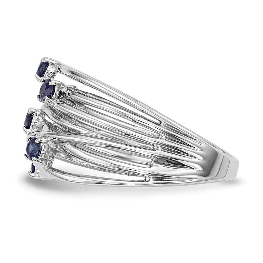 14k White Gold Sapphire Ring