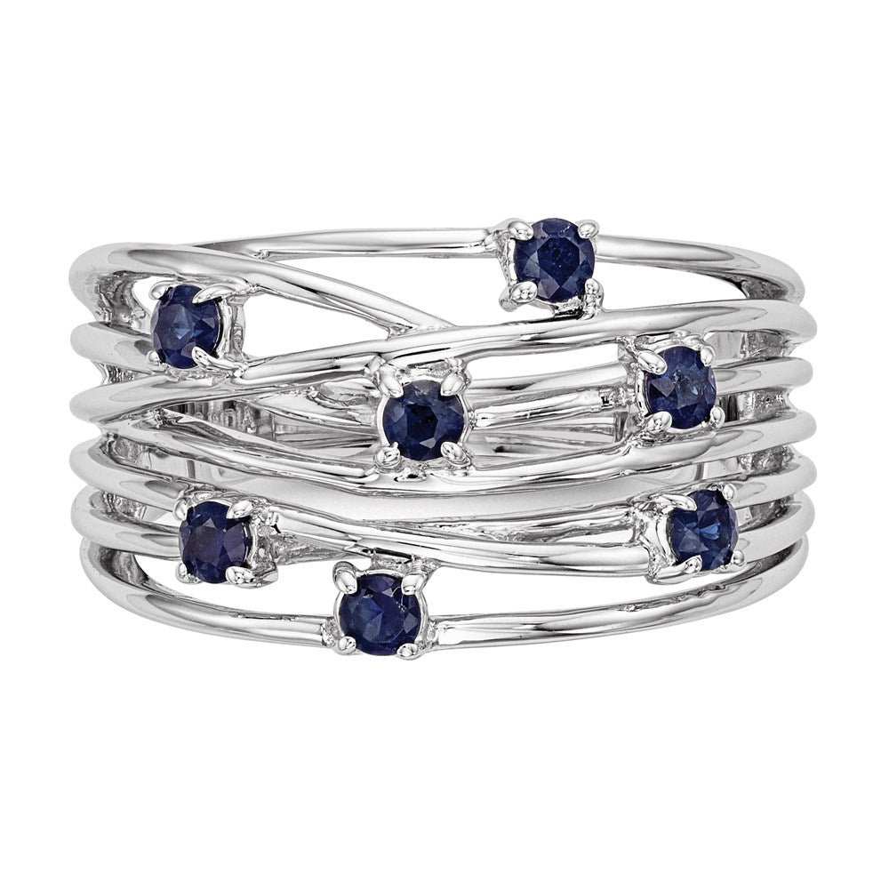 14k White Gold Sapphire Ring