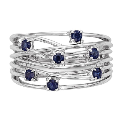 14k White Gold Sapphire Ring