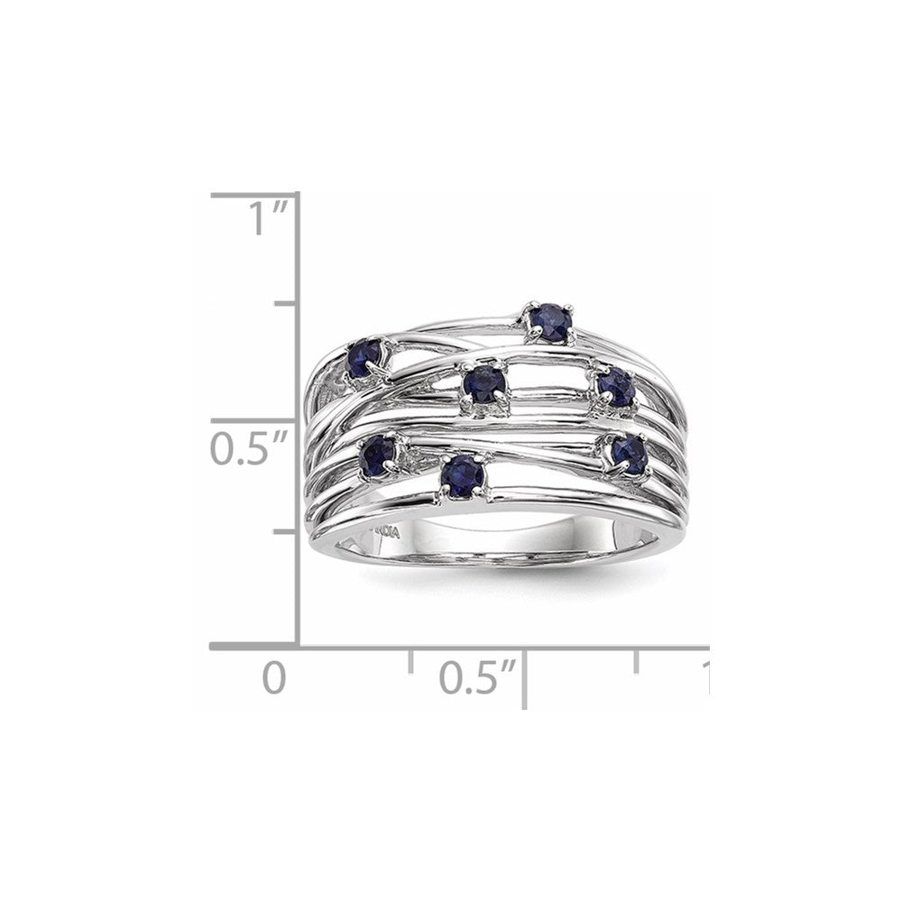 14k White Gold Sapphire Ring