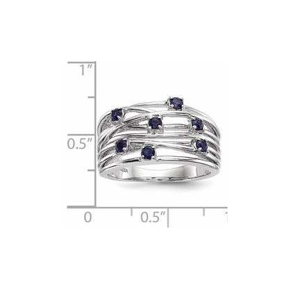 14k White Gold Sapphire Ring