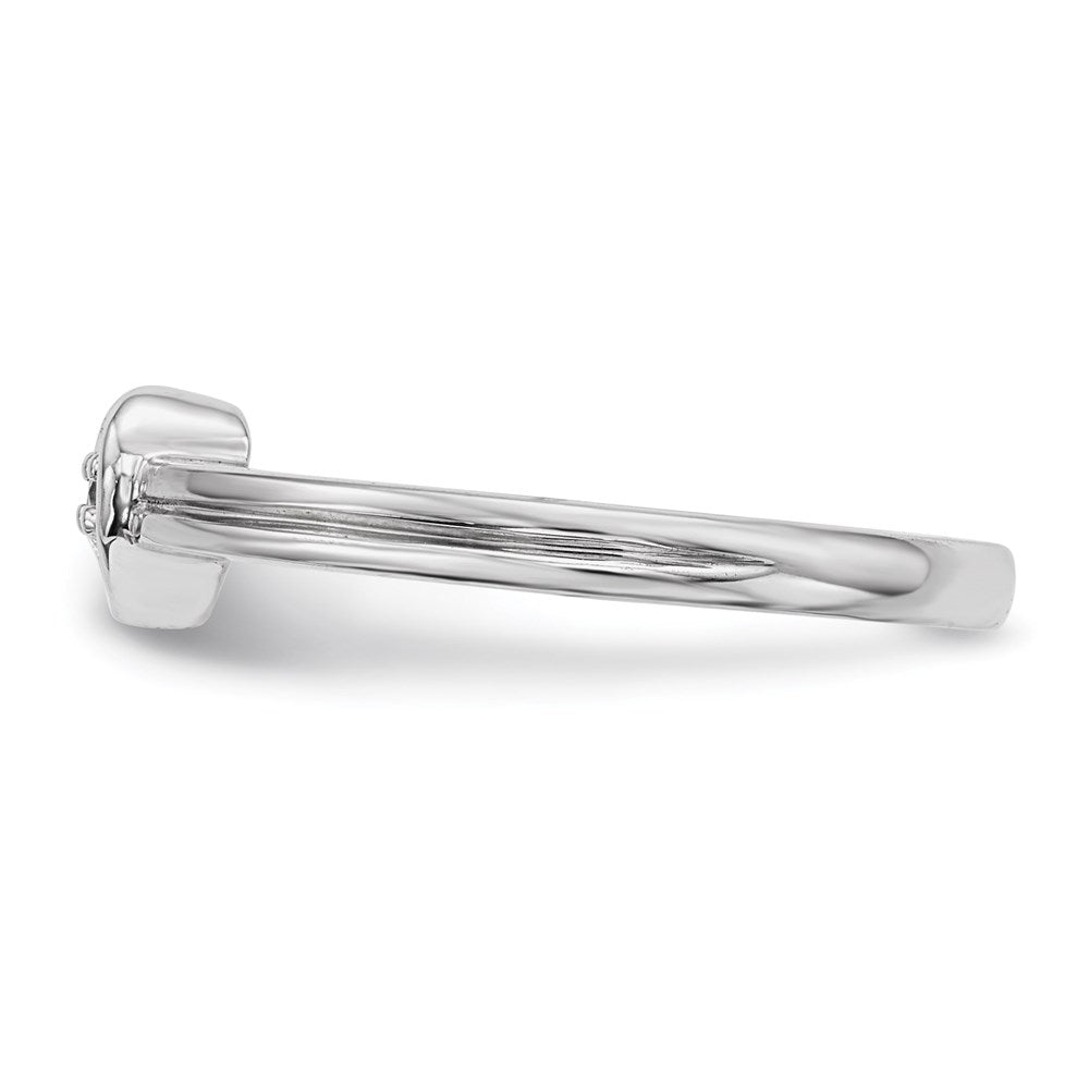 14k White Gold Real Diamond Ring