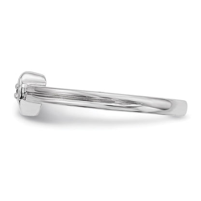 14k White Gold Real Diamond Ring