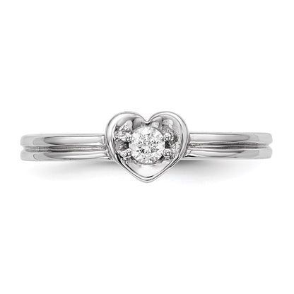 14k White Gold Real Diamond Ring