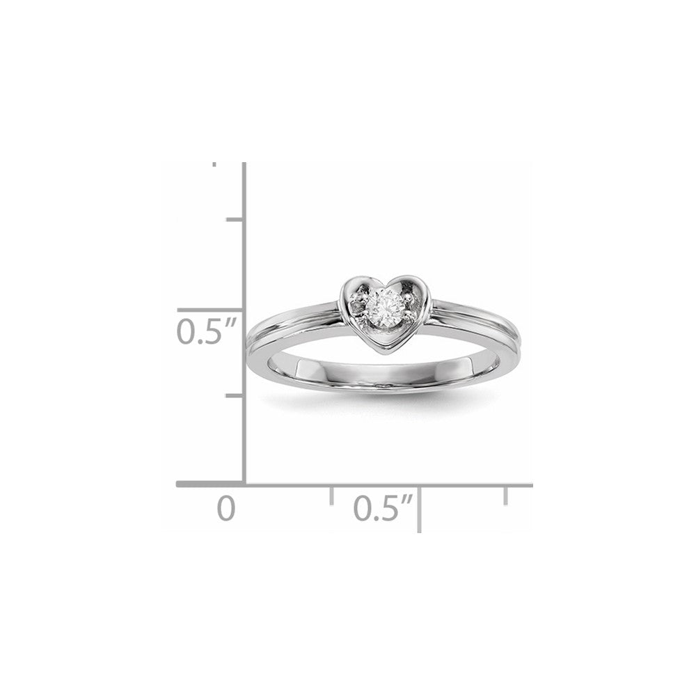 14k White Gold Real Diamond Ring