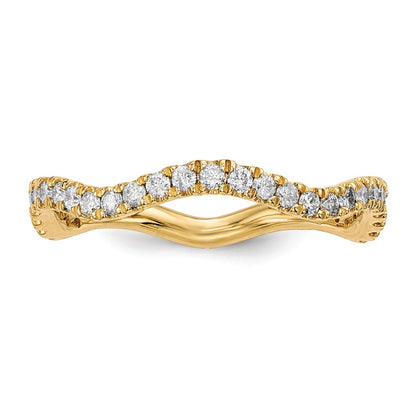 14k Yellow Gold Real Diamond Ring