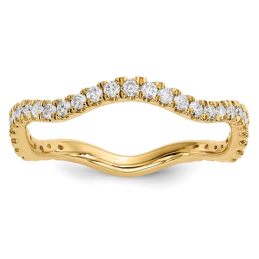 14k Yellow Gold Real Diamond Ring